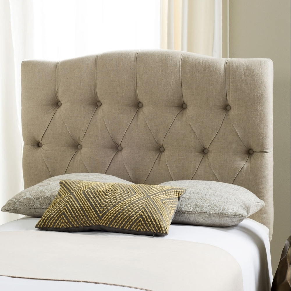 Foremost 46.50 31-Inch Natural Linen with X Seam and Tuft Headboard Tiles 46.5 x 31 Twin Foremost 46.50 31-Inch Natural Linen with X Seam and Tuft Headboard Tiles 46.5 x 31 Twin